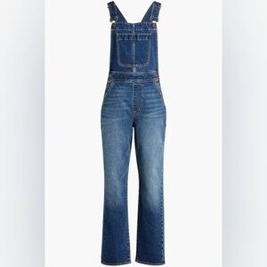 J. Crew Classic Straight Leg Overalls All-Day Stretch In Indigo